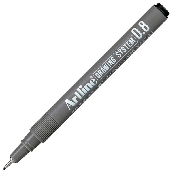 ARTLINE ÇİZİM KALEMİ DRAWING SYSTEM 238 0.8 SİYAH A-EK-238 BLACK