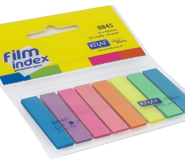 KRAF INDEX FILM (PP)   8x45 MM 8 RENK x 25 YP 8845