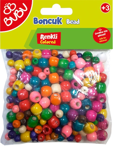 BU-BU YUVARLAK RENKLİ BONCUK KARIŞIK BUBU-BN0004