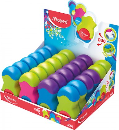 MAPED KALEMTIRAŞ LOOPY RENKLİ TEK DELİKLİ SİLGİLİ DISPLAY 49121