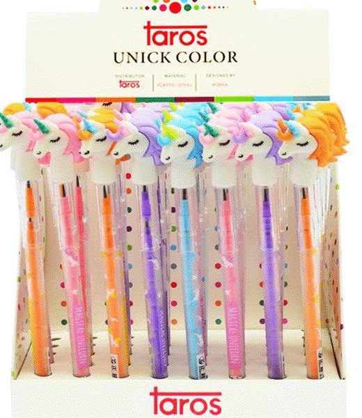 UNICK COLOR YUMURTLAYAN KALEM UNICORN 48 Lİ 3346