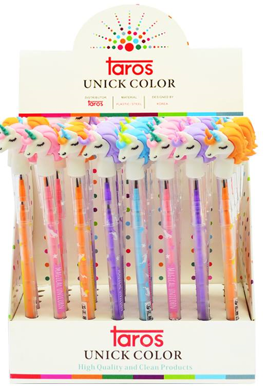 27316 UNICK COLOR YUMURTLAYAN KALEM UNICORN 48 Lİ 3346 - Görsel 1
