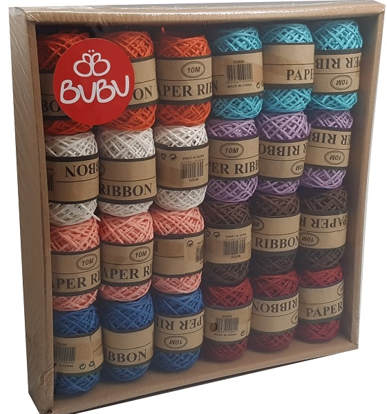 BU-BU RENKLİ JÜT İP 10M 24LÜ (6 NATÜREL+18 RENKLİ)