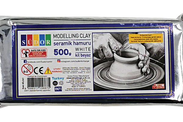 SÜDOR KİL SERAMIK 500 GR BEYAZ KİL261