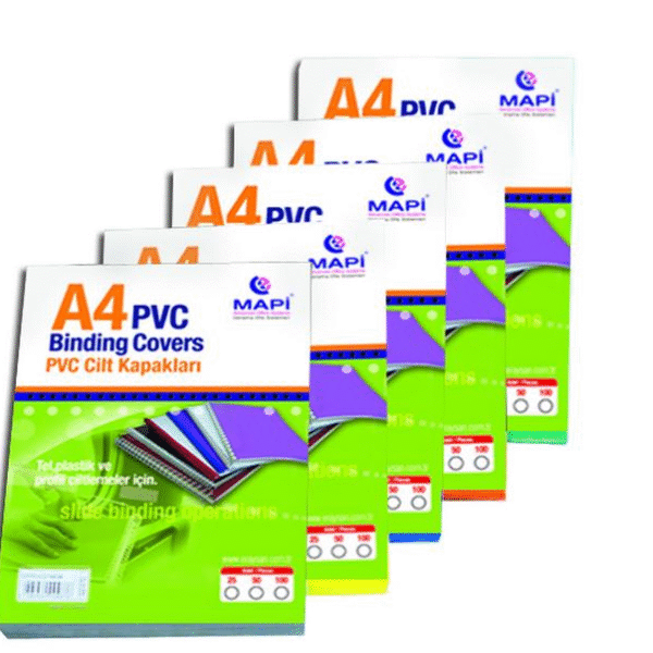 MAPİ CİLT KAPAĞI PVC A4 160 MİC. TURUNCU 100LÜ 2040208