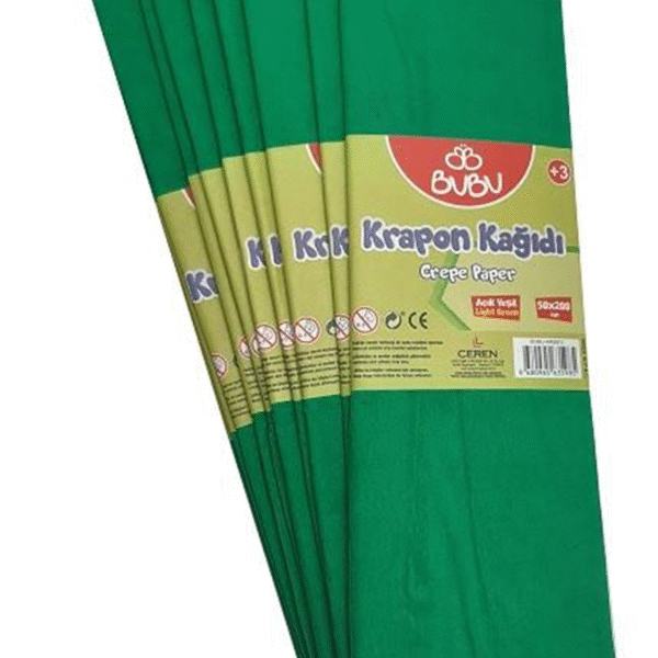 BU-BU KREPON KAĞIDI A.YEŞİL 10 LU KR0013