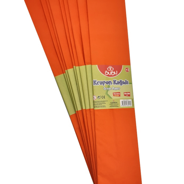 BU-BU KREPON KAĞIDI TURUNCU 10 LU KR0010