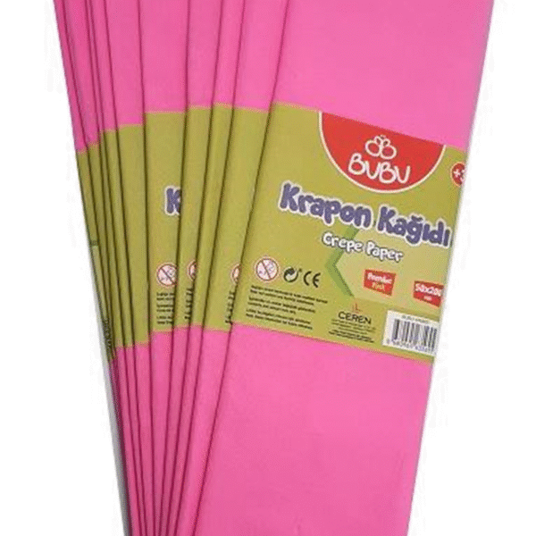 BU-BU KREPON KAĞIDI PEMBE 10 LU KR0007