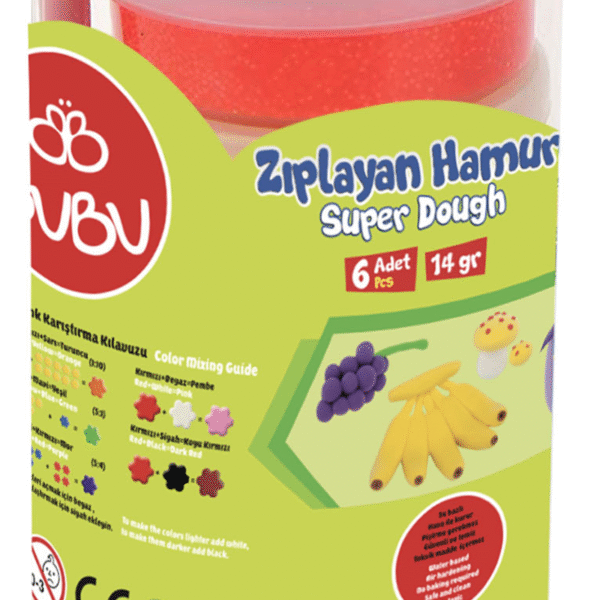 BU-BU ZIPLAYAN HAMUR 6'LI PVC BUBU-HA0006