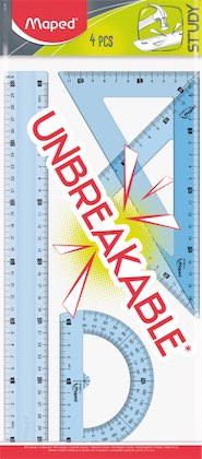 MAPED ÇİZİM SETİ STUDY KIRILMAZ 4'LÜ 30 CM 981701