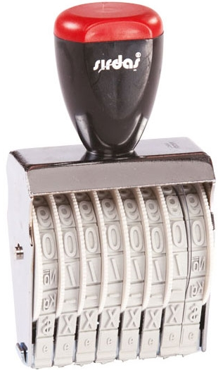 SIRDAŞ NUMARATÖR 9MM 8 HANE 1598