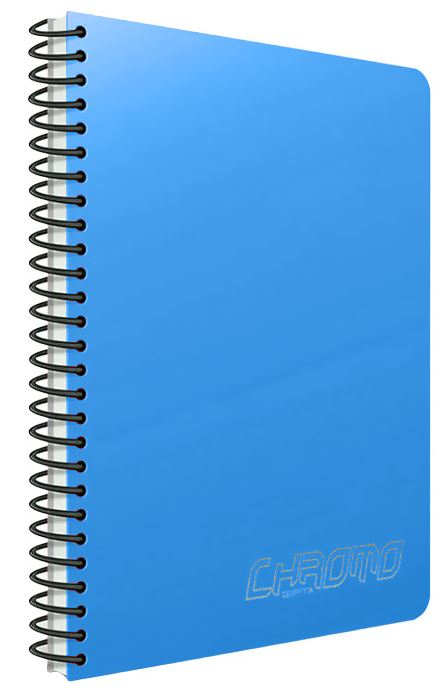 48074 GIPTA DEFTER CHROMO A4 SPİRALLİ PP KAPAK 80 YP. KARELİ 1338 - Görsel 1