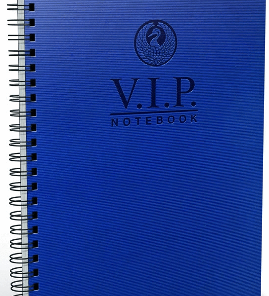 GIPTA DEFTER VIP A4 SPİRALLİ DERİ KAPAKLI 140 YP. ÇİZGİLİ 1080