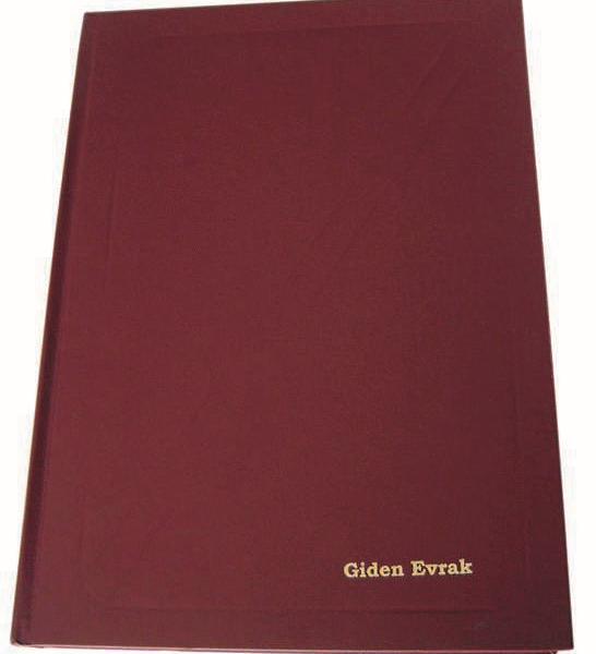 DİLMAN GİDEN EVRAK DEFTERİ CİLTLİ 22.5x32 192 YP 5024