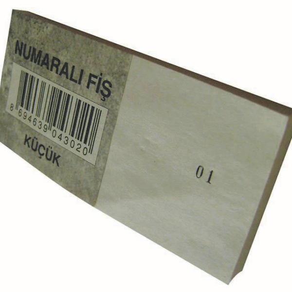 DİLMAN NUMARALI FİŞ KÜÇÜK 5x11 4302
