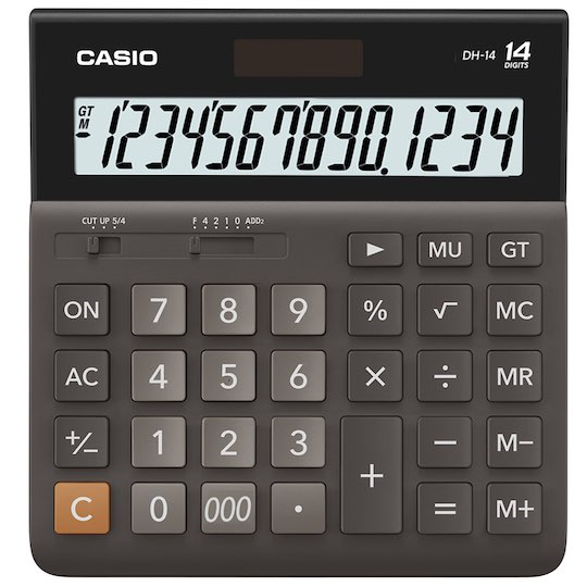 CASIO HESAP MAKİNESİ MASAÜSTÜ DH-14 14 HANE