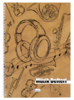 KESKİN MÜZİK DEFTERİ A4 SPİRALLİ 40 YP. 290300-99 - Görsel 3