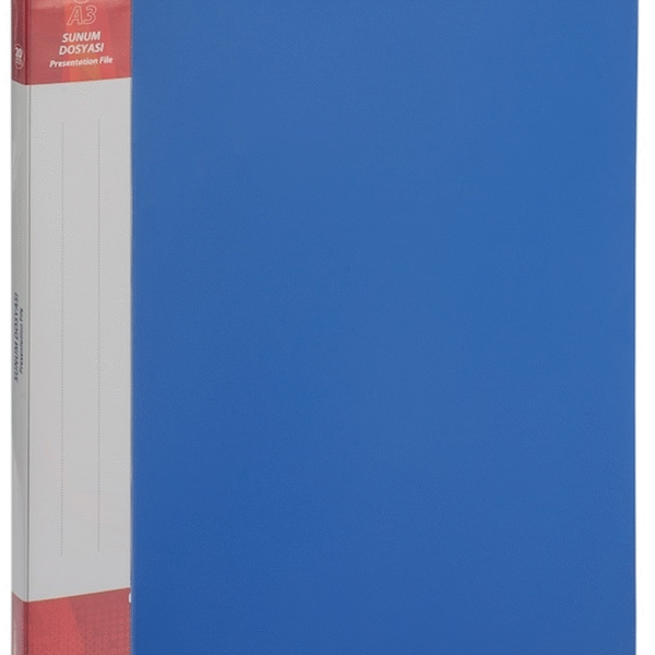KRAF SUNUM DOSYASI A3 1120A3 20 Lİ MAVİ