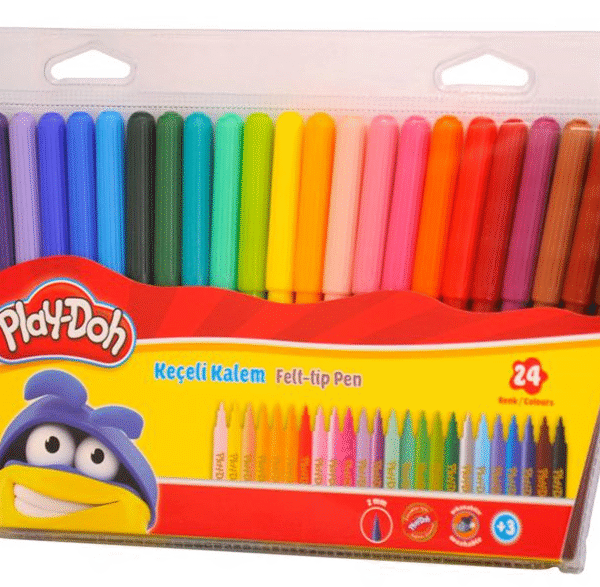 PLAY-DOH KEÇELİ KALEM 24 RENK 2 MM PLAY-KE-006