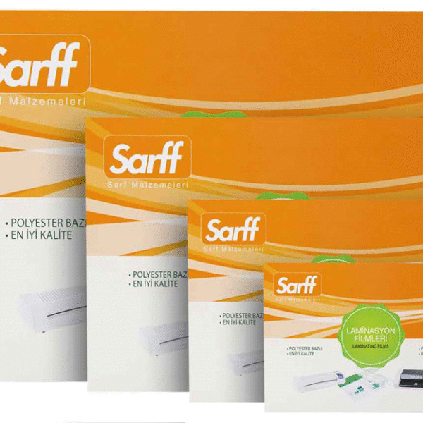 SARFF LAMİNASYON FİLMİ PARLAK 125mic 85X115mm 100 LÜ 15309018