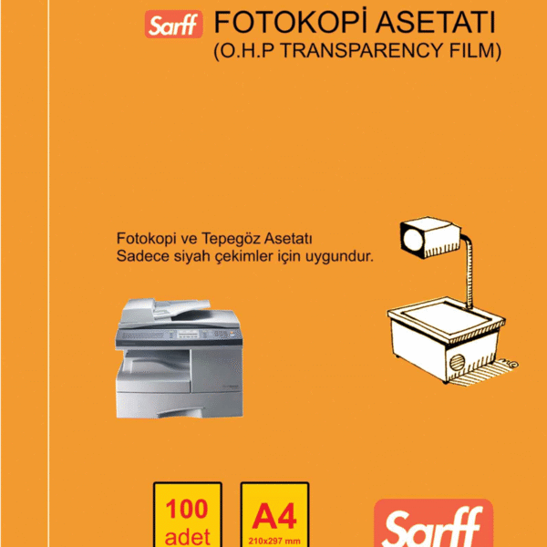 SARFF FOTOKOPİ ASETATI A4 100 LÜ 15330089