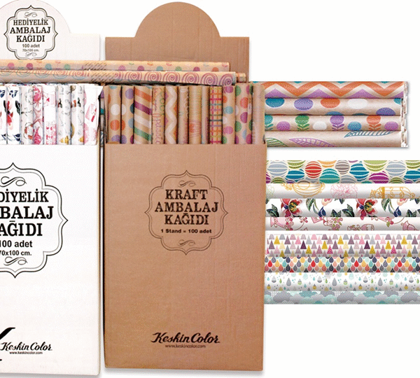 KESKİN AMBALAJ KAĞIDI 70x100 RULO TEKLİ PASTEL 100350-99