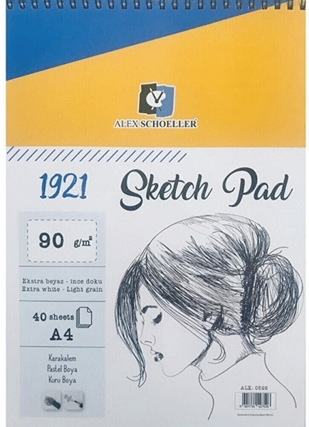 ALEX SKETCH DEFTERİ A4 90 GR SPR. 40 LI ALX-0526