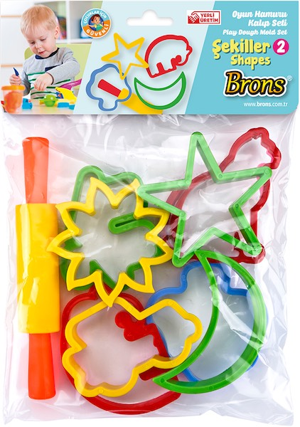 BRONS OYUN HAMURU KALIBI SETİ BÜYÜK ŞEKİLLER BR-474