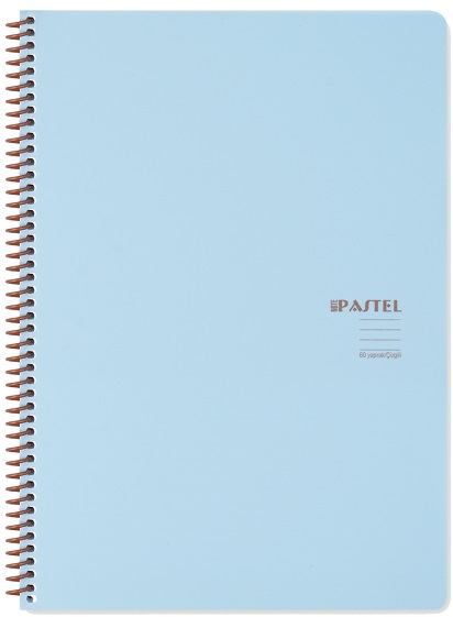 KESKİN DEFTER PASTEL NOTE A4 SPİRALLİ PP KAPAK 100 YP. KARELİ 327742-99