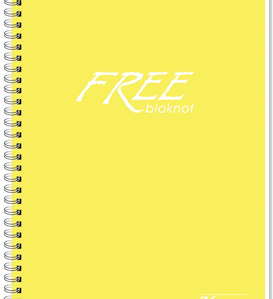 KESKİN BLOKNOT FREE A6 PP KAPAK SPİRALLİ 80 YP. KARELİ 145202-99