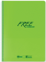 KESKİN DEFTER FREE A4 PP KAPAK SPİRALLİ 60 YP. DÜZ 320400 - Görsel 2
