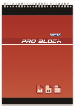 GIPTA BLOKNOT PROBLOK A4 SPİRALLİ KARTON KAPAK 40 YP. KARELİ 1398