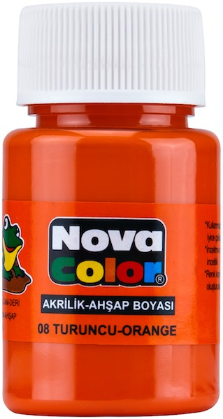 NOVA COLOR AKRİLİK BOYA ŞİŞE 30 CC TURUNCU NC-176