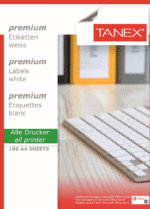 TANEX LASER ETİKET TW-2102 210 x 148.5 MM ( 2 ) 100 LÜ