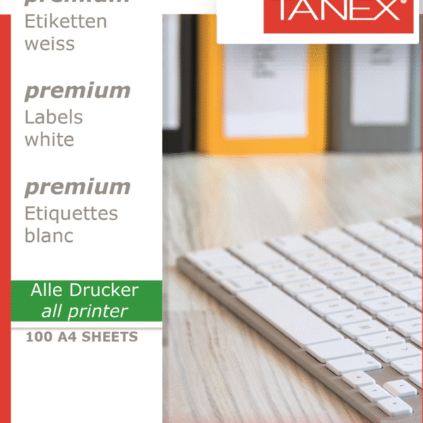 TANEX LASER ETİKET TW-2102 210 x 148.5 MM ( 2 ) 100 LÜ