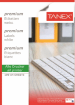 TANEX LASER ETİKET TW-3117 CD 117 MM ( 2 ) 100 LÜ