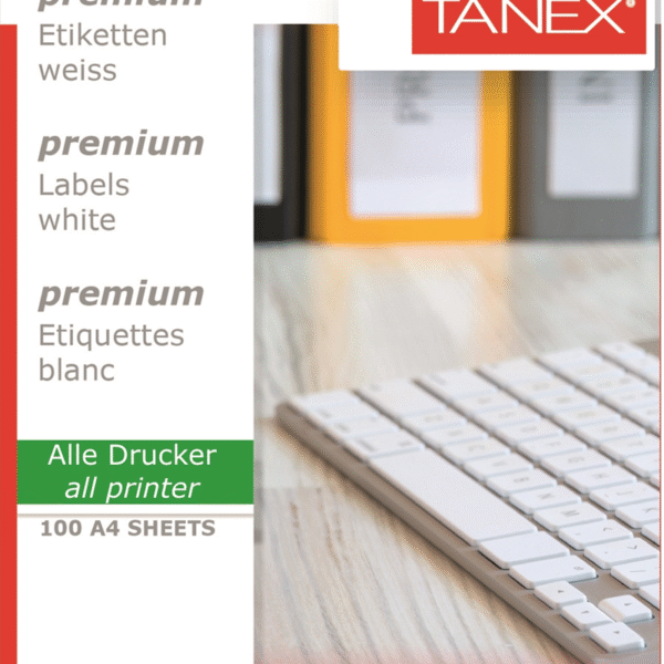 TANEX LASER ETİKET TW-3117 CD 117 MM ( 2 ) 100 LÜ