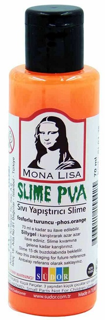 83730 SÜDOR SLIME 70 ML FOSFORLU TURUNCU SL01-15 - Görsel 1