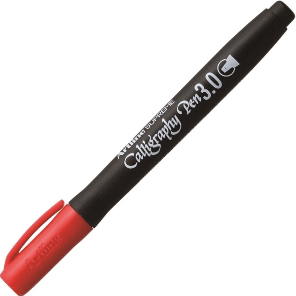 ARTLINE KALİGRAFİ KALEMİ SUPREME CALLIGRAPHY PEN 243 3.0 KIRMIZI A-EPF-243 RED
