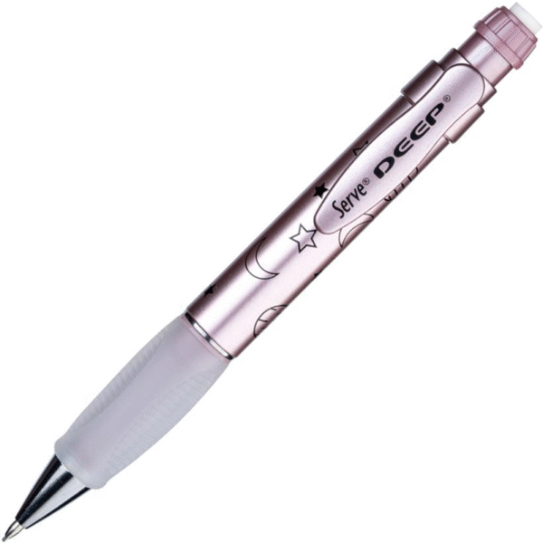SERVE VERSATİL KALEM DEEP 0.7 METALİK UZAY TEMA ROZE AY-YILDIZ SV-DEEP-07-DMROZE
