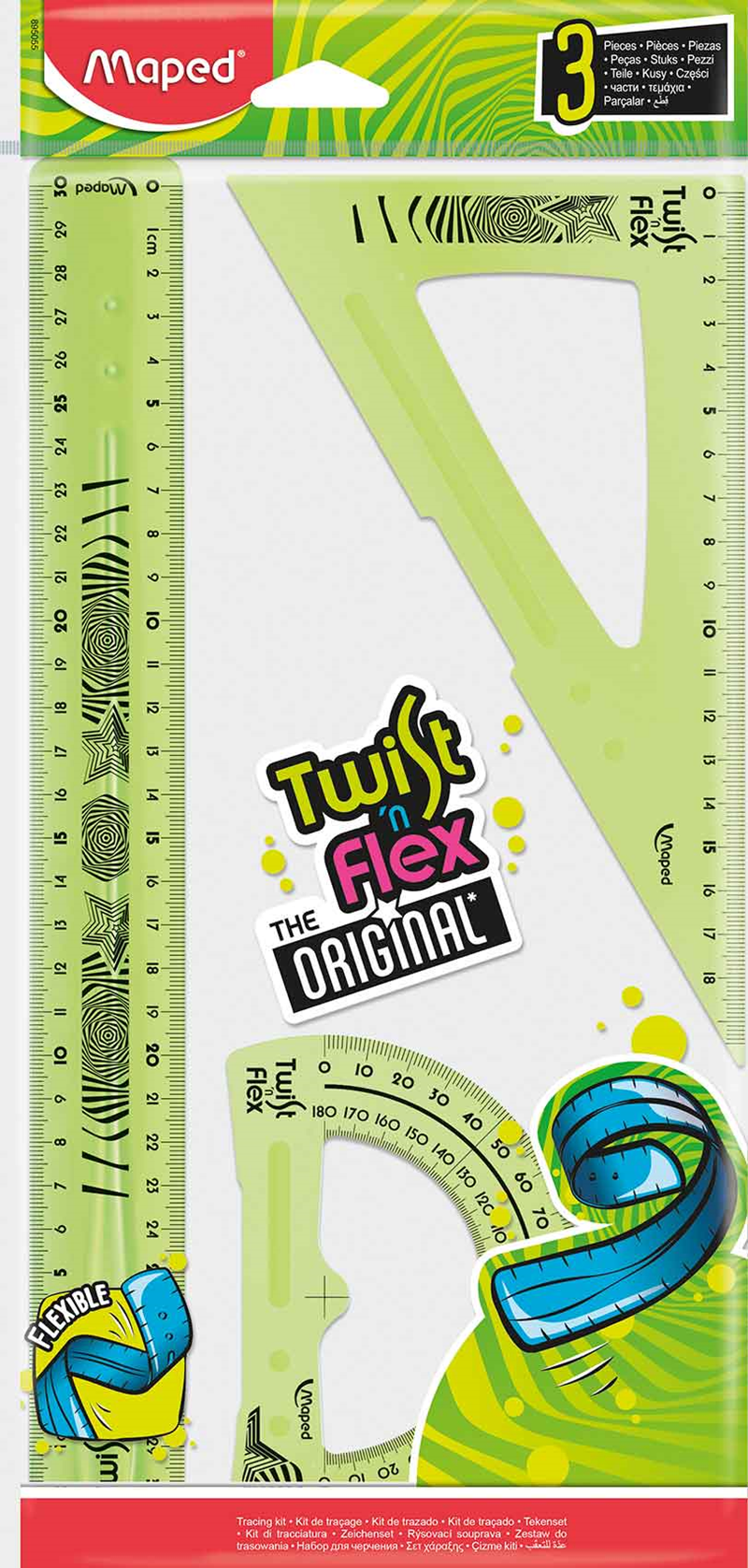 8531 MAPED CETVEL SETİ TWIST'N FLEX ESNEK 30 CM 895055 - Görsel 1