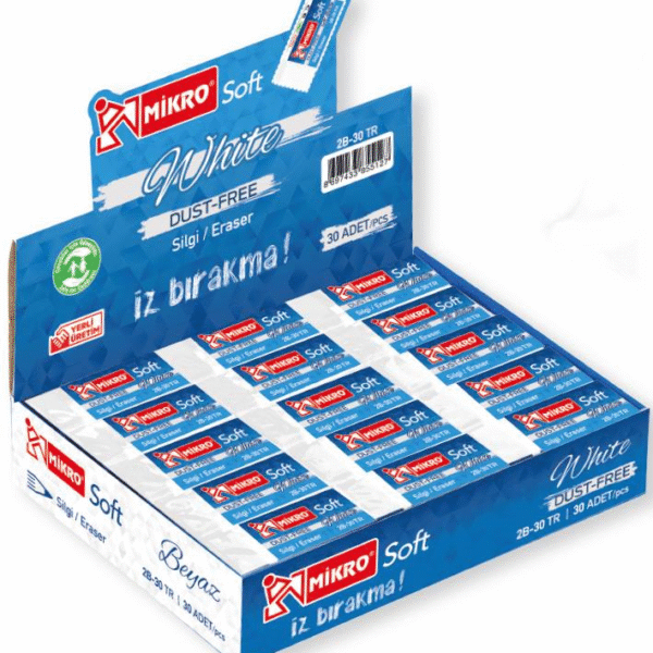 MİKRO SİLGİ SOFT BEYAZ 2B-30TR
