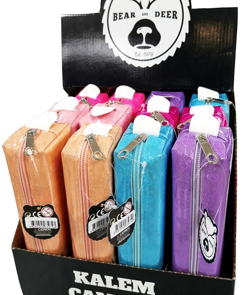 B&D KALEM ÇANTASI KÜÇÜK BOY SİMLİ KALP DESENLİ BD-KCS035