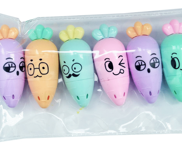 UNICK COLOR FOSFORLU KALEM HAVUÇ MİNİ 6 LI SET 24 LÜ 5640