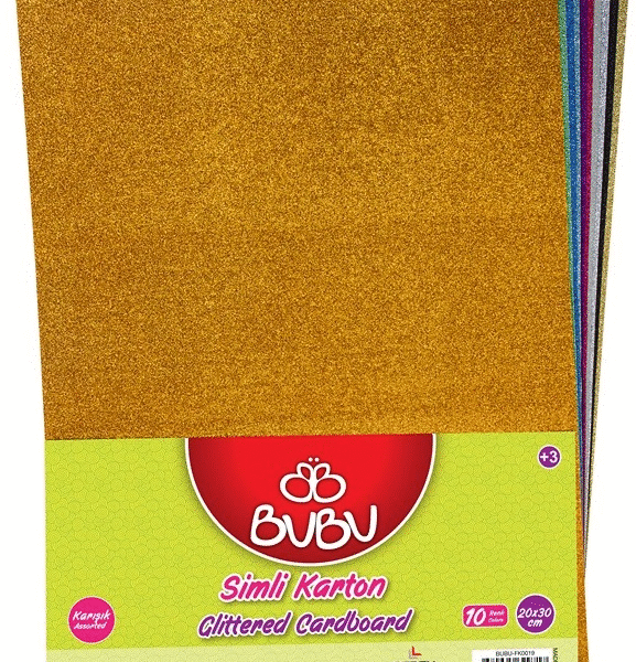 BU-BU SİMLİ KARTON 20x30 10 RENK KARIŞIK F0019