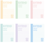 KRAF YAPIŞKANLI NOT KAĞIDI EXTEND 96x146( 2X20YP) 40 YP 96146 - Görsel 2