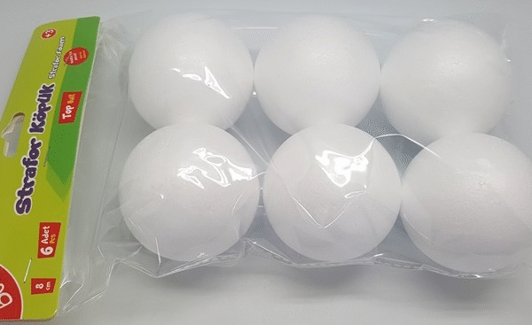 BU-BU STRAFOR KÖPÜK TOP 8CM 6'LI BUBU-KP0005