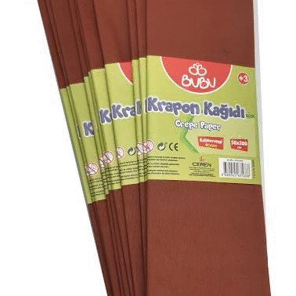 BU-BU KREPON KAĞIDI KAHVE 10 LU KR0006