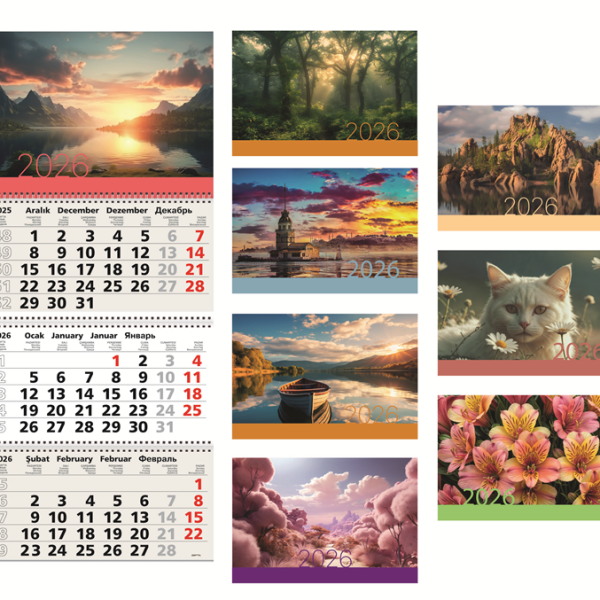 GIPTA GEMİCİ TAKVİMİ 78X33 BRİSTOL 805-BRS