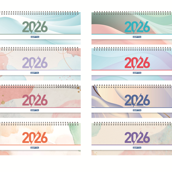 GIPTA MASA TAKVİMİ SPİRALLİ 12X33 BRİSTOL KAPAK 504-BTK